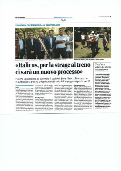 Corriere Romagna - Forli' 5 agosto 2017