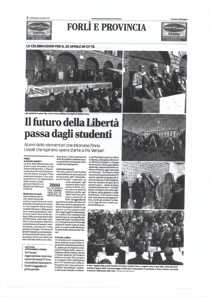 Corriere Romagna 26 aprile 2017