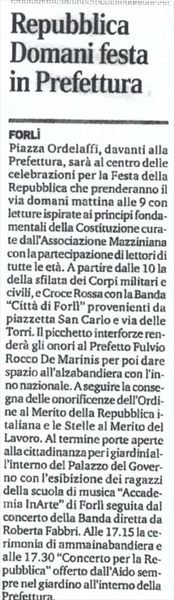 Corriere Forli' 1 giugno 2017